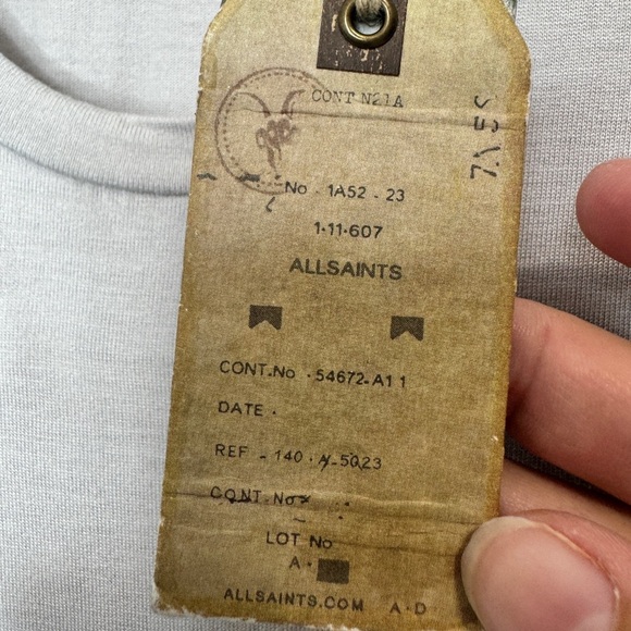 All Saints Sleeveless Dress Grey - Picture 11 of 14